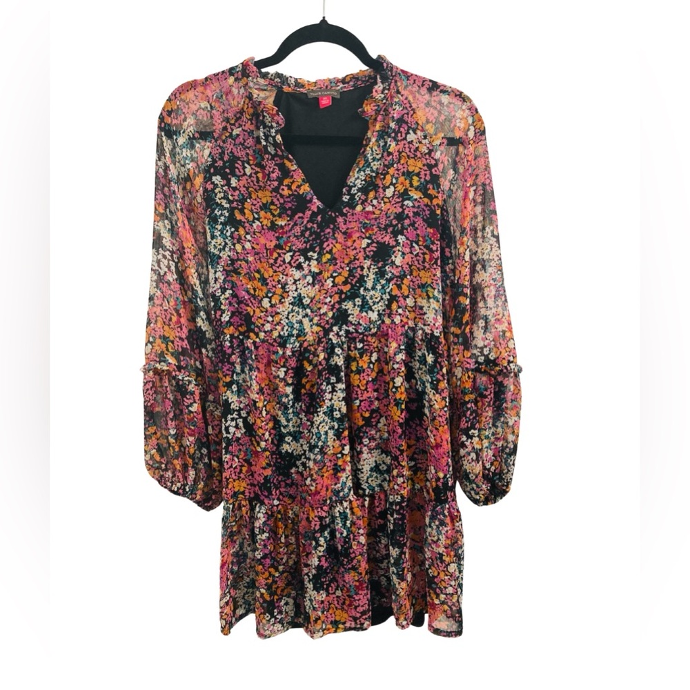 Vince Camuto Floral Babydoll Dress Size XS